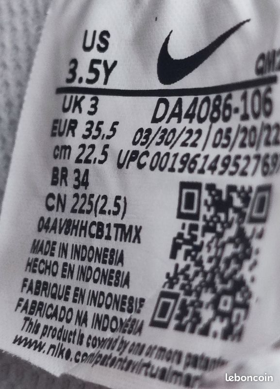 Baskets montantes Nike Blazer Mid 77, blanc et rose (image 6)