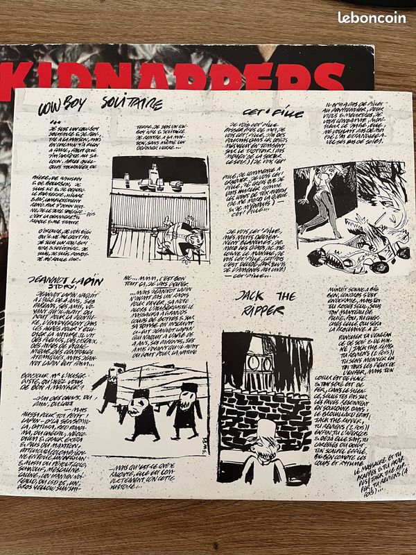 Disque Vinyl LP (33t) KIDNAPPERS "Dernière Partouze avant la Bombe" Pressage original FR 1990 - rare - Rock alternatif - Punk (image 5)