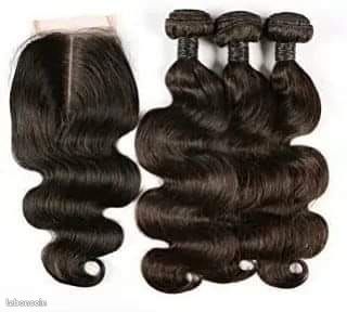 Los 3 Tissage brésilien avec 1 clôture en très bon qualité 8 pouces et 14 Pouces (image 1)