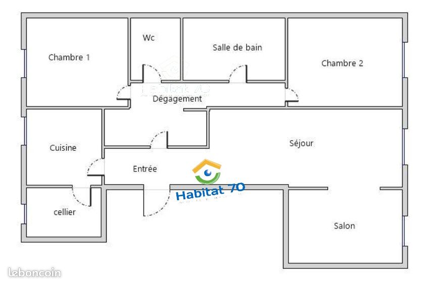 Appartement 4 pièces 76 m² · à Lure · 76 m² · 504 €/mois