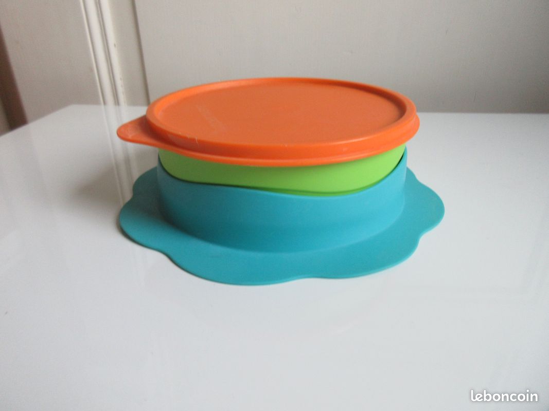 Assiettes pour enfant avec ventouse - En silicone antidérapant - Avec