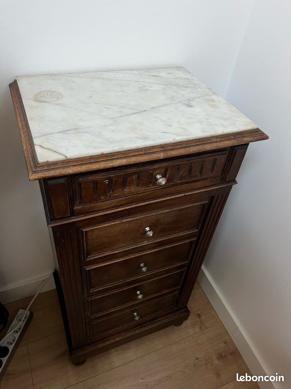 Chevet haut ancien en bois (image 3)