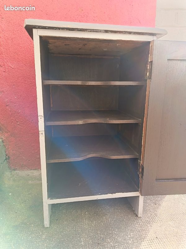 Meuble bois ancien vintage (image 3)