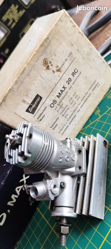 Vintage Moteur OS MAX FP 20 RC Pour Avion - Japan Model 2057 Avec OS-842 - Pour Pièces