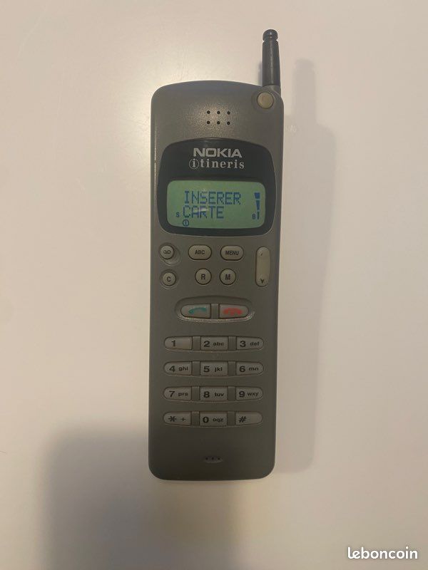 Rare collector vintage Nokia 2110 NHE-3DN 1994 ITINERIS GSM 1er sms Nokia tune fonctionnel très bon etat (image 7)