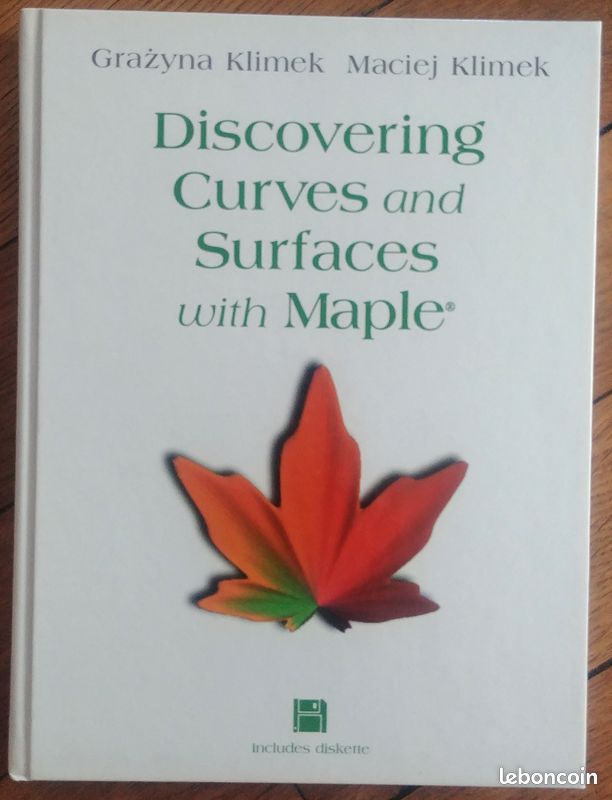Discovering Curves and Surfaces With Maple, Maciej Klimek, 1997 (1er édition) (image 1)