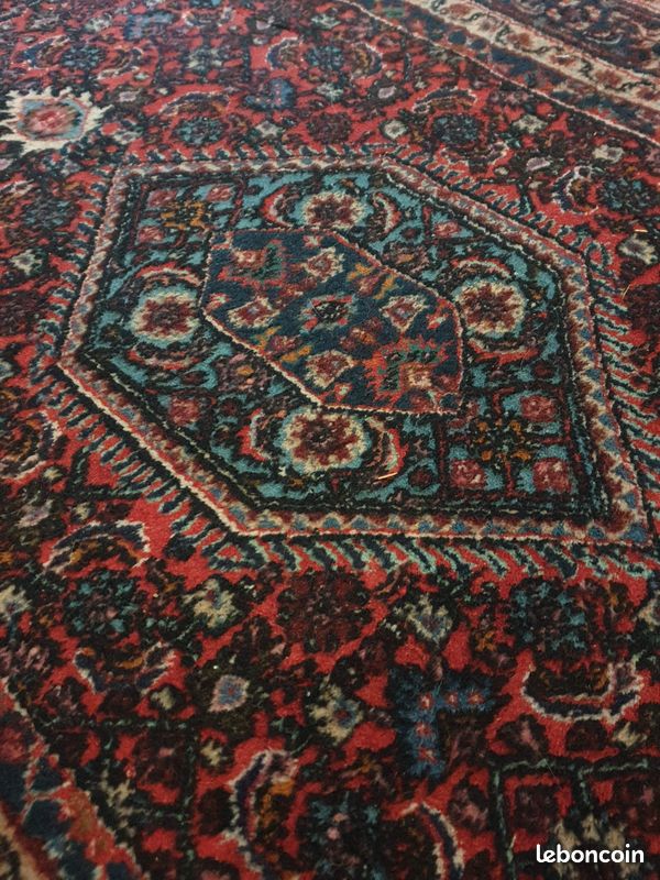 Grand Tapis Persan Bijar 100% Laine Multicolore