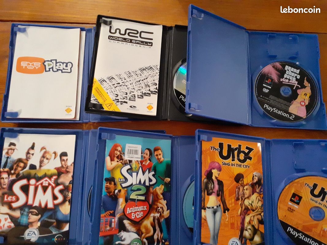 Lot PlayStation 2 FAT Console + 15 Jeux – Bon état – Retro Gaming