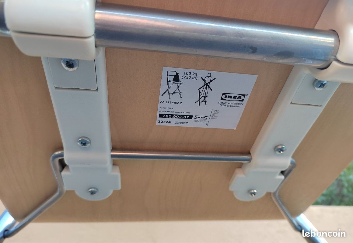 Lot de 2 chaises de bar Ikea - 63cm (image 2)