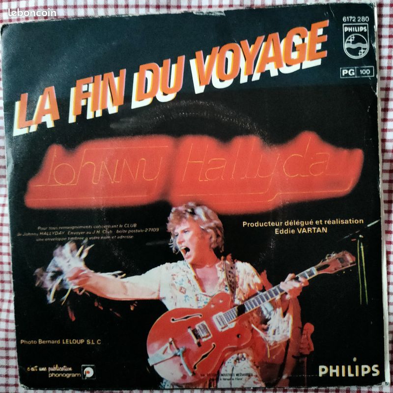 1 vinyle 45T JOHNNY HALLYDAY - Toujours là - 1979 (image 2)