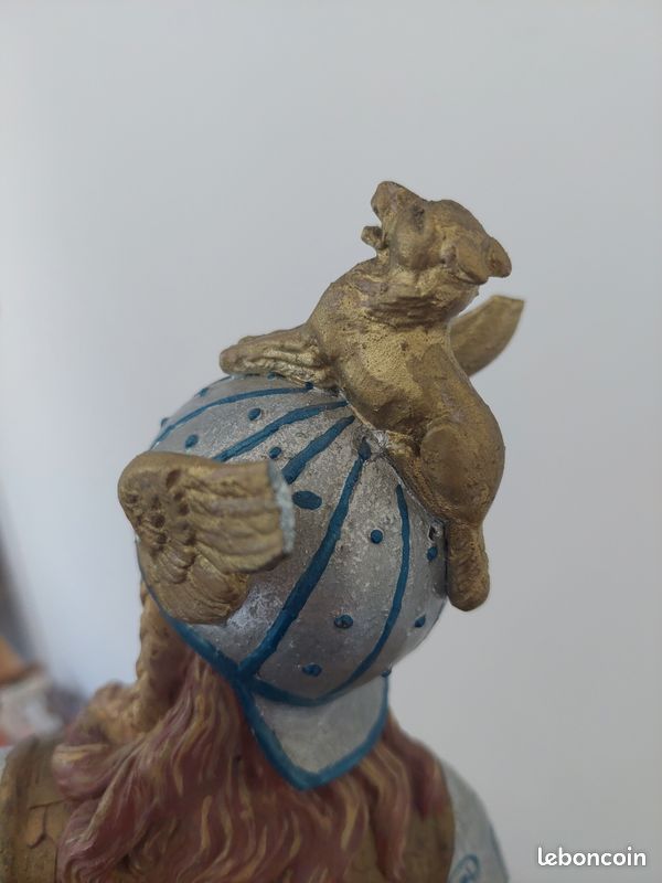 Buste Artisanal De Vercingétorix Sur Socle – Hauteur 18 Cm, Finition Bronze, Plâtre Acrylique Et Poudre De Marbre