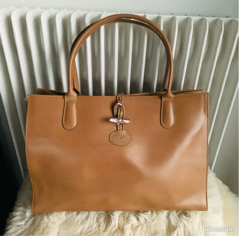 Sac en cuir Longchamp, édition Le Roseau Accessoires Bagagerie
