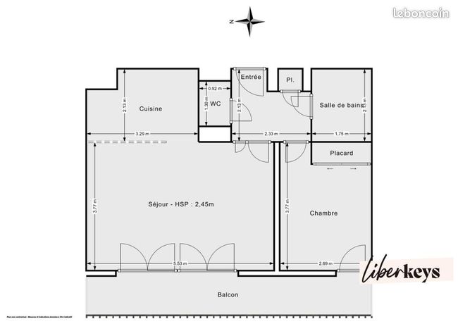 Appartement 2 pièces 47 m² — 10