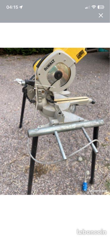 Scie à onglet radiale DeWalt DW707 + Piétement (Support) (image 1)