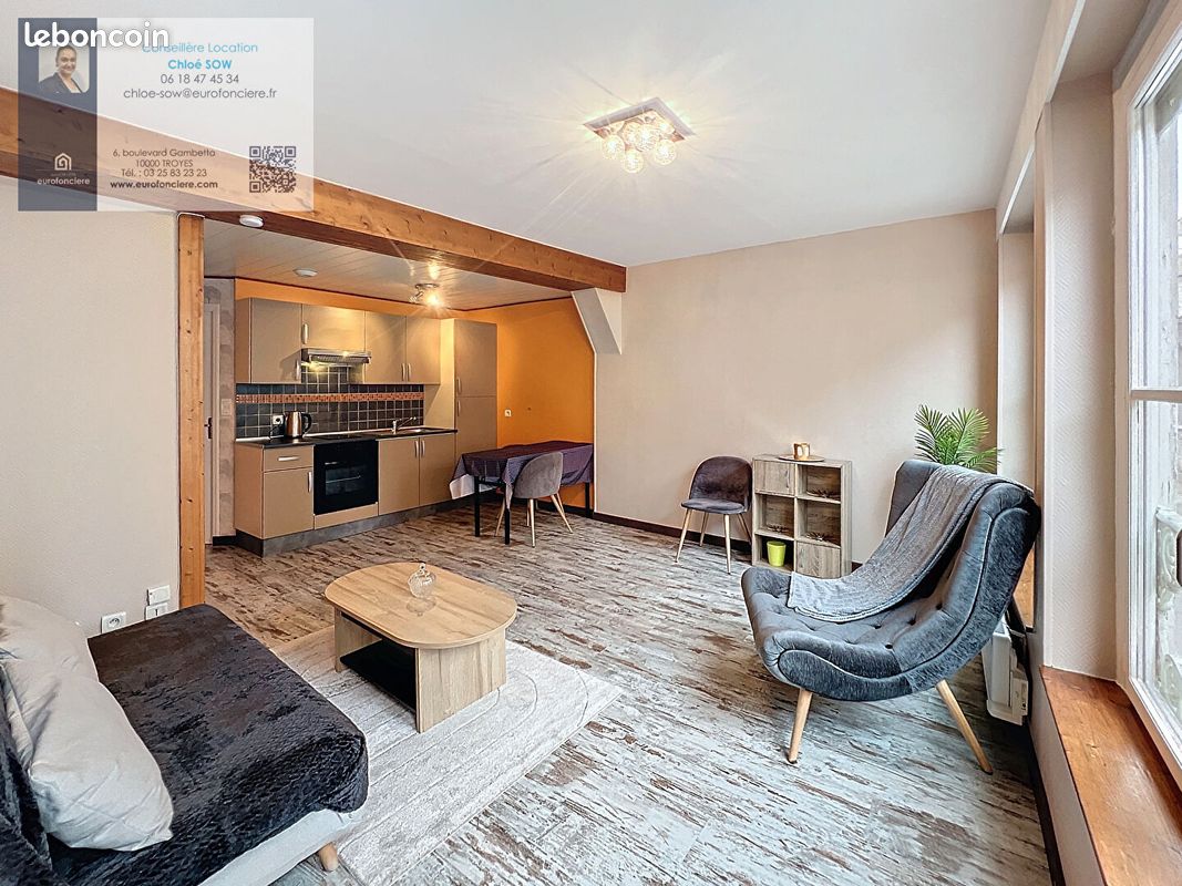 Appartement 2 pièces 44 m² · à Troyes · 44 m² · 587 €/mois