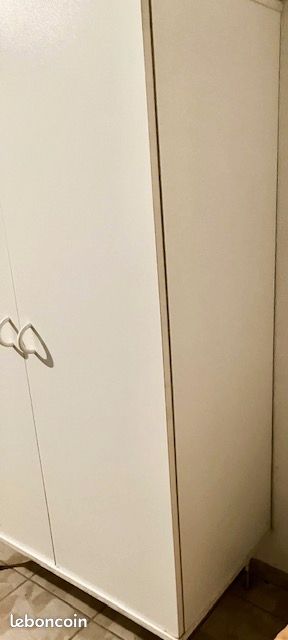 Armoire blanche 2 portes hauteur réglable (image 6)