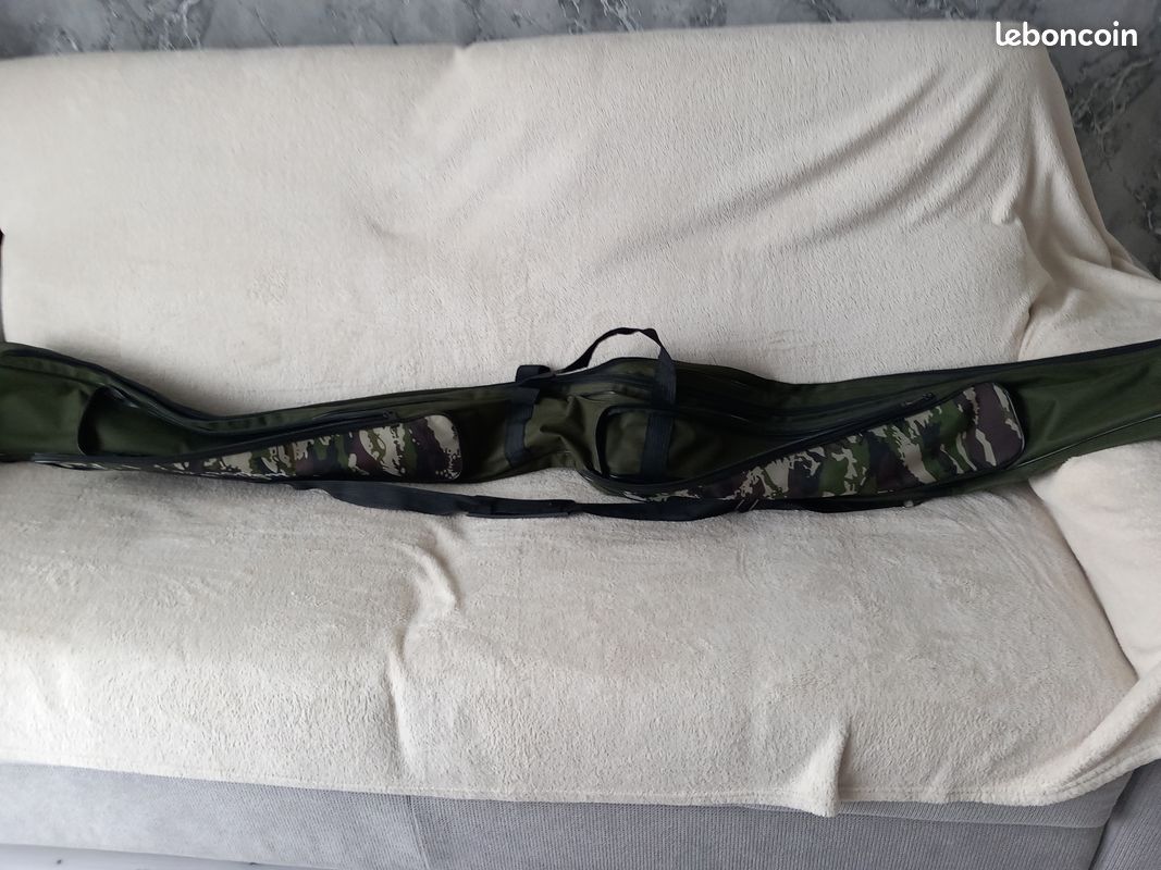 Étui De Transport Pour Canne à Pêche Cam Sigler 40 Pouces (env. 1m) - Vert Foncé Avec Sangle - Occasion Bon état