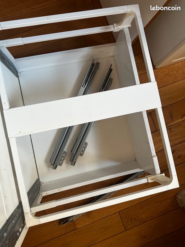 Deux tiroirs cuisine largeur 60cm IKEA Façade Bodbyn blanc (image 6)