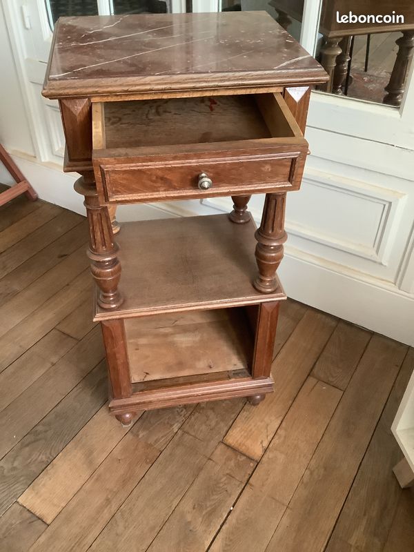 Table de chevet avec marbre (image 2)