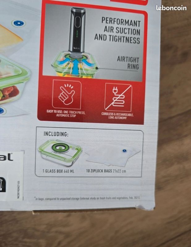 Tefal Vacuum pump fresh lock Pod, mise sous vide