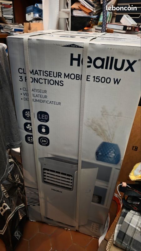 Climatiseur mobile heallux 1500w (image 1)