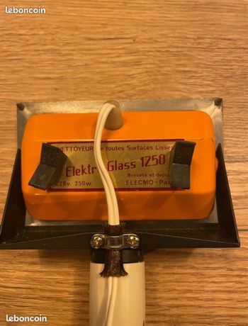 Lave-vitre électrique Vintage Elecmo Elektro-Glass, Type 1250, Années 70, Orange, Occasion