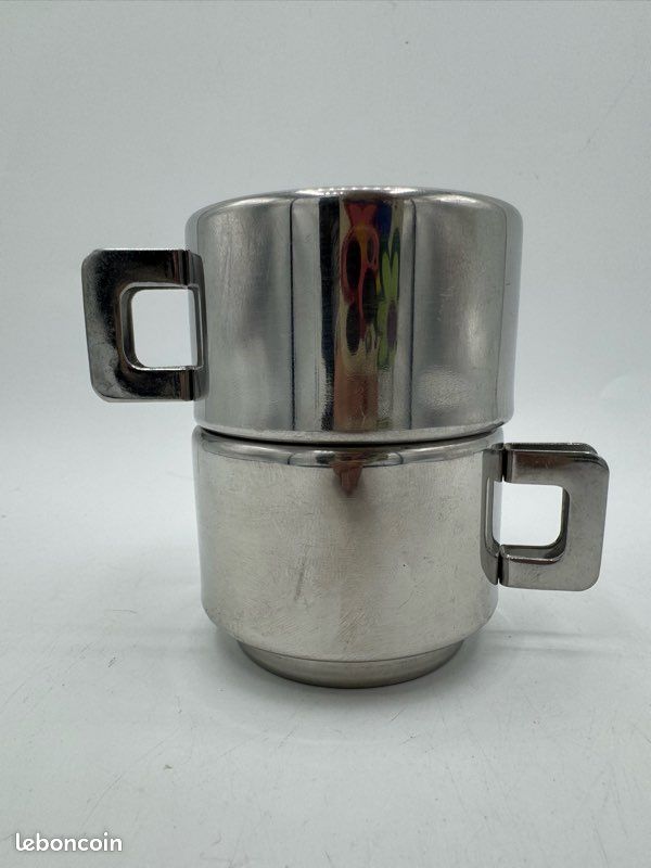 RANJIMA Lot de 2 tasses à café vintage, tasses à thé, cadeau de Noël