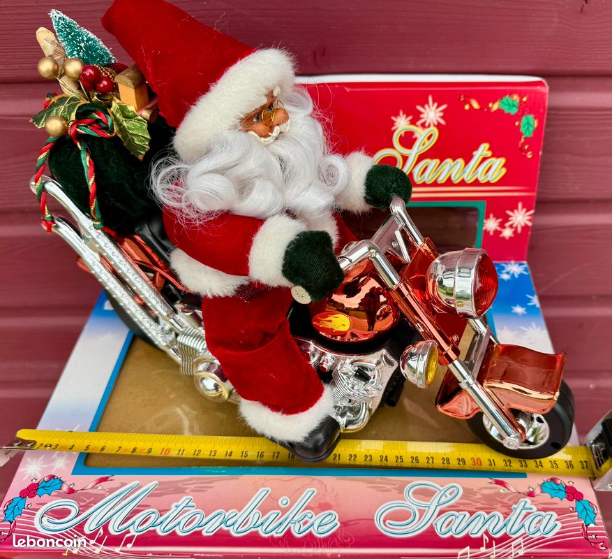 MOTO HUMORISTIQUE PERE NOEL très bien réalisée (image 3)