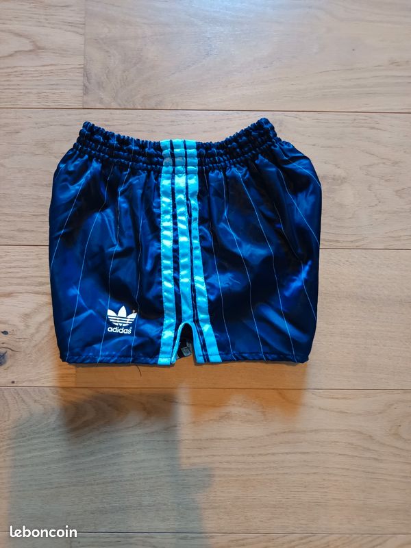 Short Vintage KOPA – Noir Satin – Années 80 – Taille 85 (M) Homme