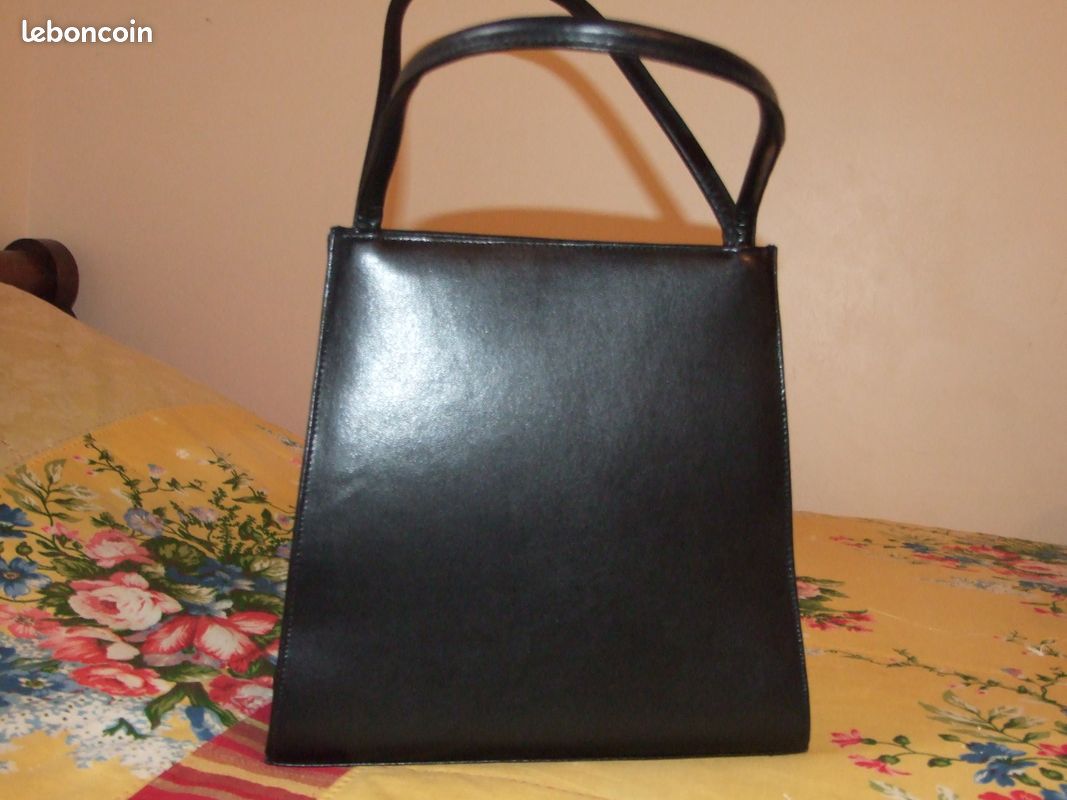 Sac noir CUIR - NEUF (image 1)