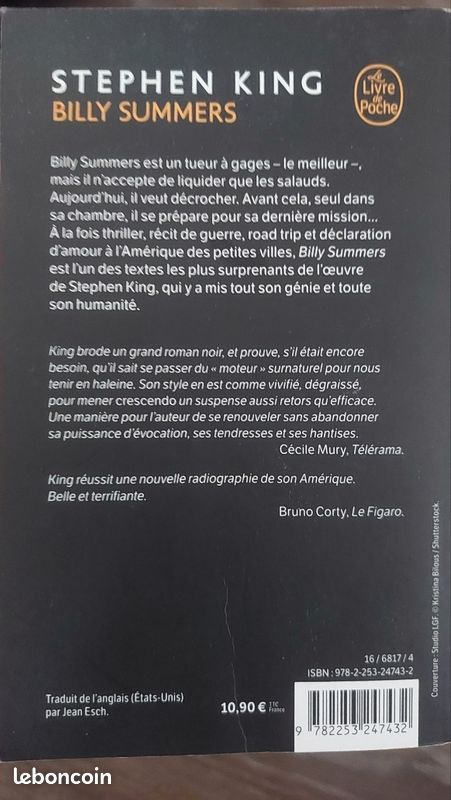 Billy Summers - Stephen King - Poche (image 2)