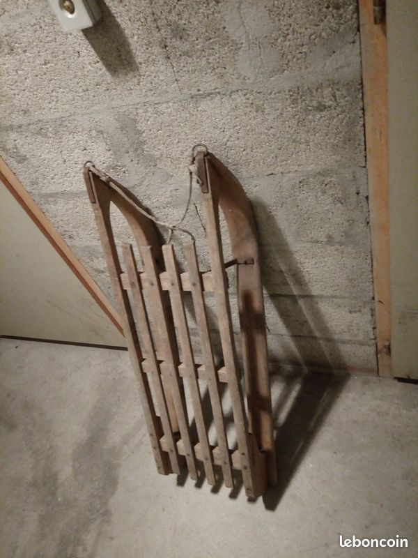 Luge bois Vintage (image 1)