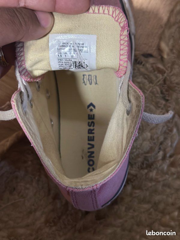 Converse rose enfant (image 3)