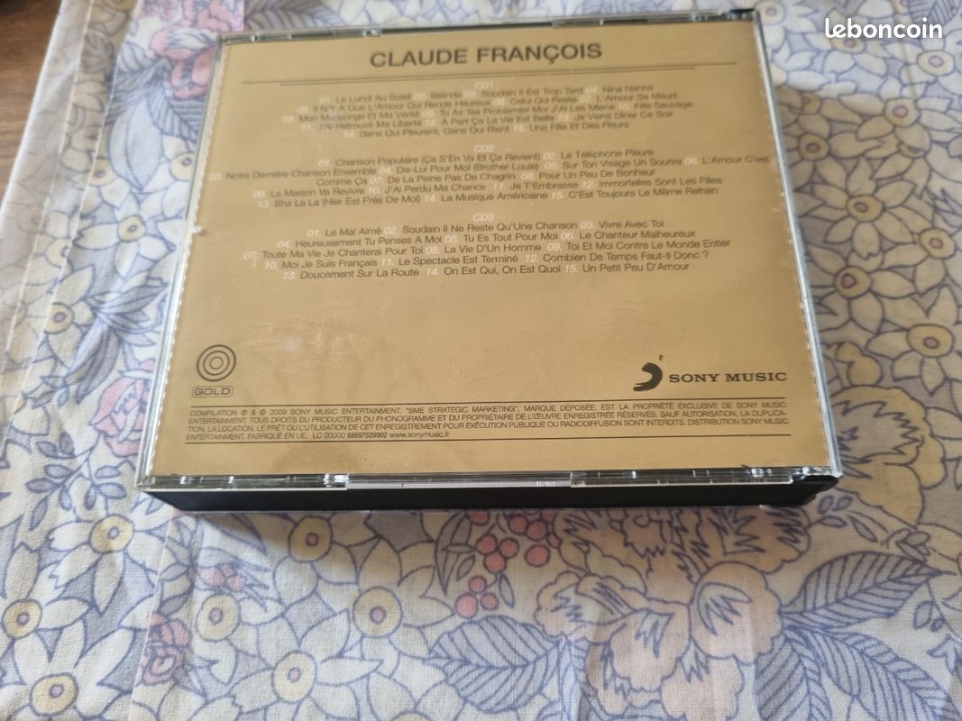 CD Claude FRANCOIS - boitier 3 CD (image 4)
