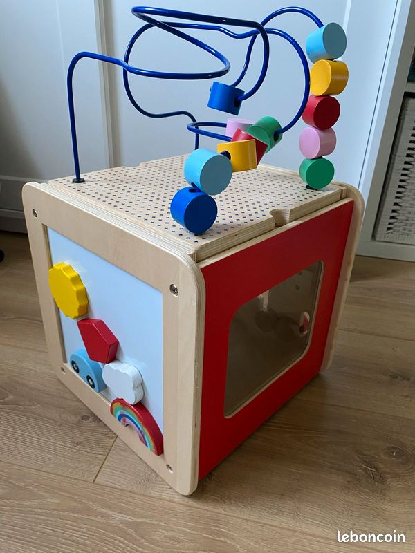 Cube multi activités en bois Oxybul (image 1)