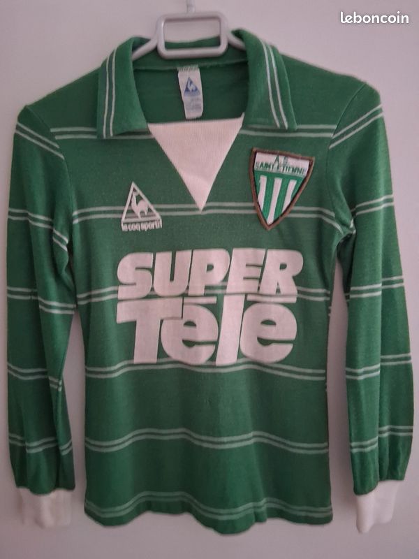 AS Saint-Etienne L/S home shirt 1981-1984 in Small - Football & Vintage Amsterdam