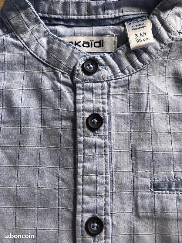 Chemise Okaidi neuve taille 3 ans (image 2)