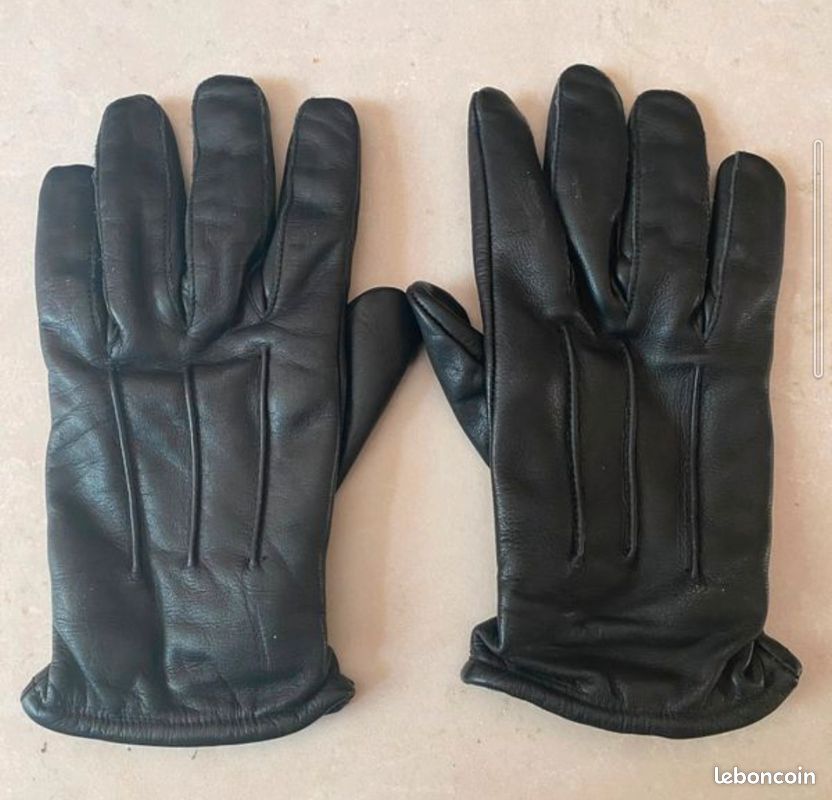 Gants anti coupures ,cuir avec doublure Kevlar 9,5 (image 1)