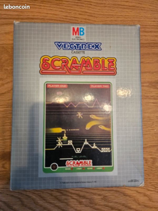 Jeu Vectrex Scramble - Bon état, Console Rétro Collector