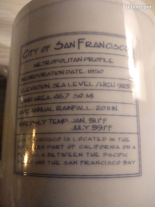 Mug Starbucks San Francisco 2010 (image 5)