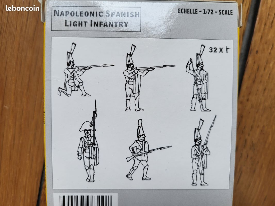Figurine HAT n°8300 Napoleonic Spanish light infantry 1/72 - NEUF (image 5)