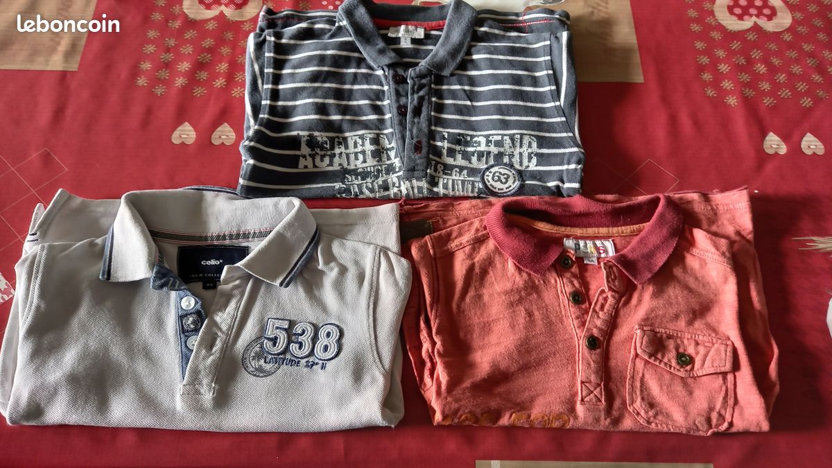 Lot de 3 polos manches courtes garçon 4 ans (image 2)