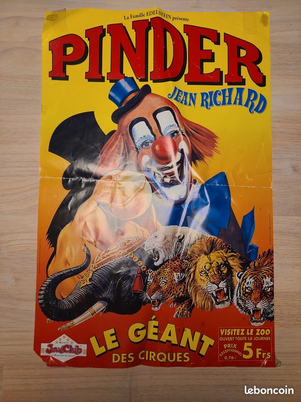 Cirque Pinder - Lot de 5 affiches - Catawiki