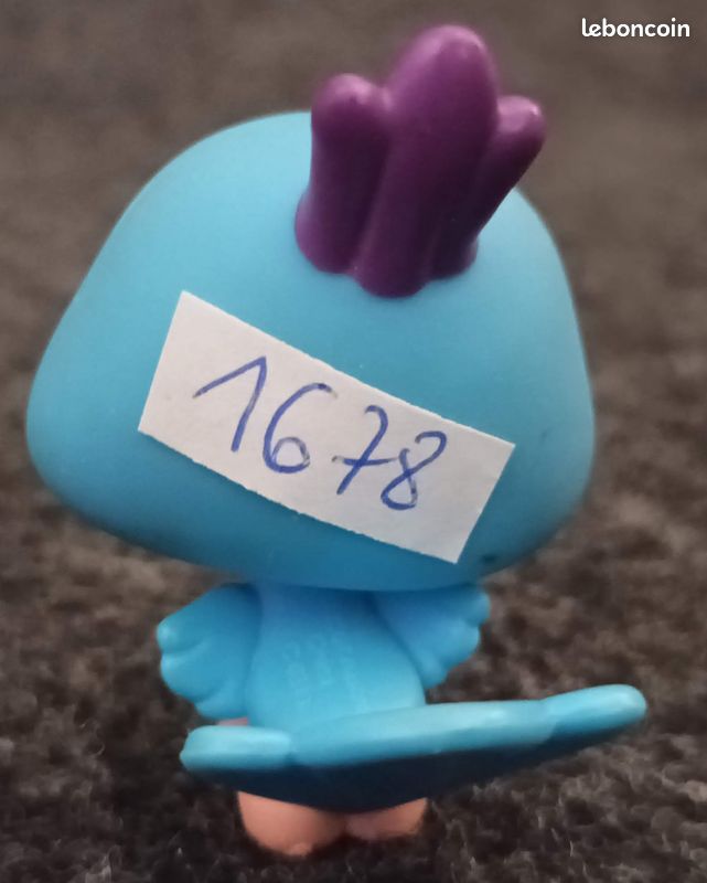 Figurine Littlest PetShop - Paon N°1678 - Marque Hasbro - Occasion (bon état Général)