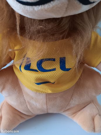 Peluche Crédit Lyonnais 30 Cm Cyclisme Occasion Peluche Lion LCL Tour De France Cyclisme - 30cm - Crédit Lyonnais Vintage - Occasion Peluche Tour De France