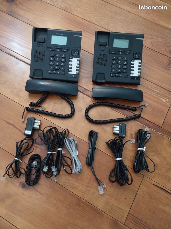Lot 2 Téléphones Analogiques ATLINKS Temporis 780 - Noir (image 1)