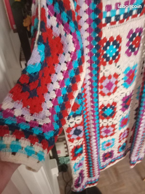 Gilet bohème en crochet t 38 neuf avec étiquette (image 3)