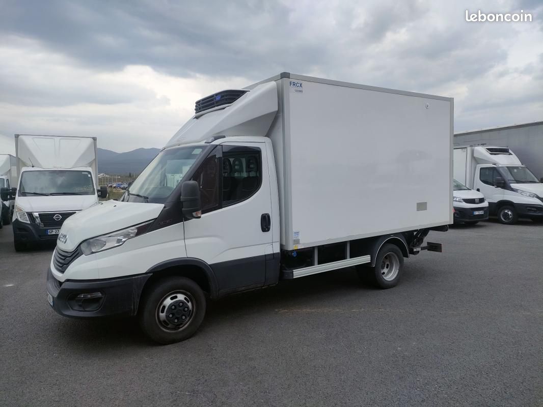 Iveco Daily CHASSIS CABINE FRIGO 12M3 160 CV ROUES JUMELEES HAYON CAISSE CAZAUX GROUPE THERMOKING... (image 3)