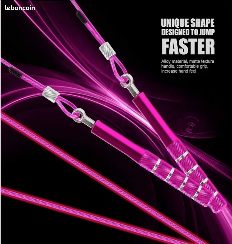 Corde à Sauter LACHT Réglable 2,6 M – Vitesse Et Fitness Pour Adultes, Enfants, Filles Et Garçons