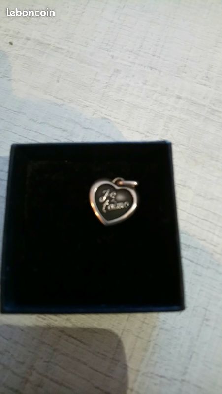 Pendentif cœur en argent (image 1)